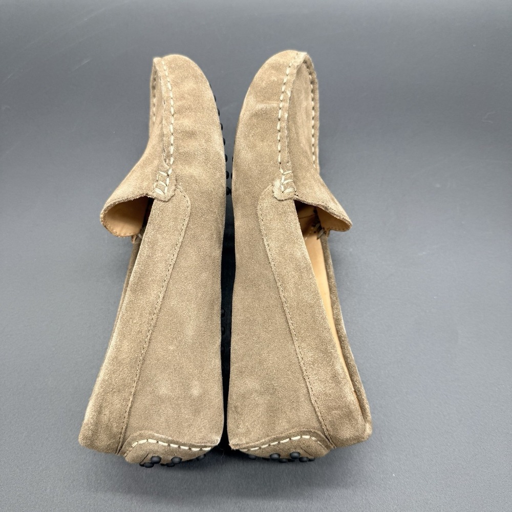 Quince Womens 7 Suede Driving Loafers Taupe Brown Moccasin Slip On Shoes - Picture 6 of 11